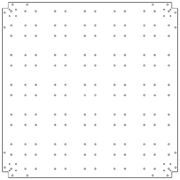 Verzinkt staal bodemplaat 120x120 cm