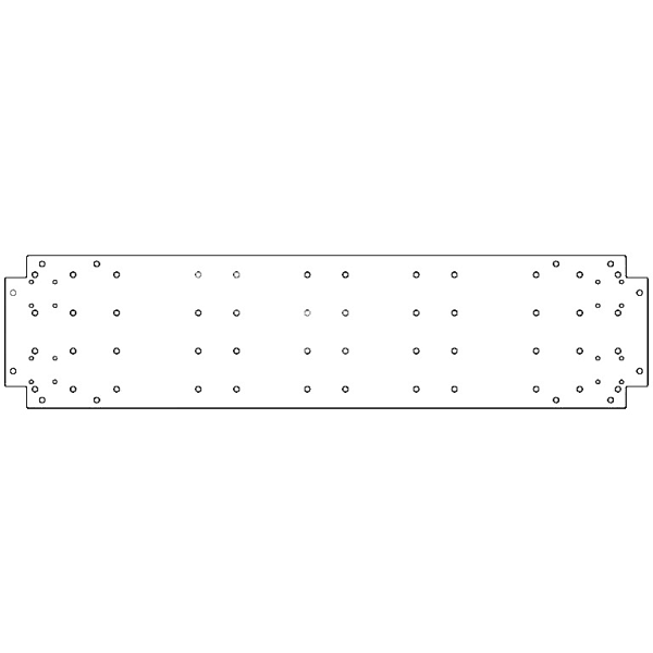 Verzinkt staal bodemplaat 30x120 cm