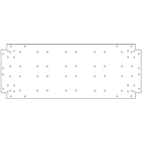 Verzinkt staal bodemplaat 40x100 cm