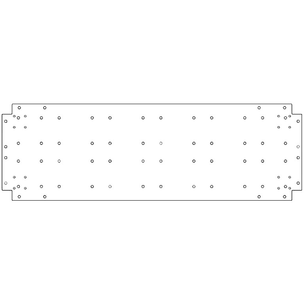 Verzinkt staal bodemplaat 40x120 cm