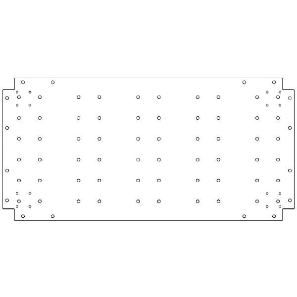 Verzinkt staal bodemplaat 50x100 cm