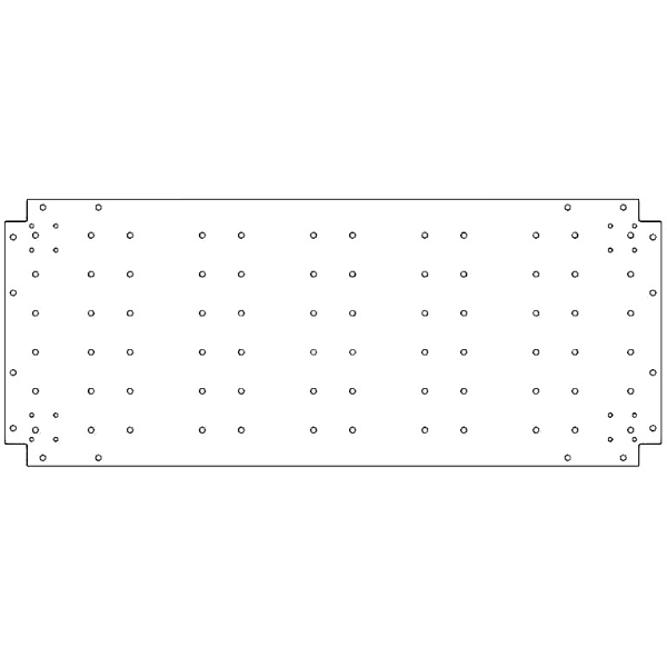 Verzinkt staal bodemplaat 50x120 cm