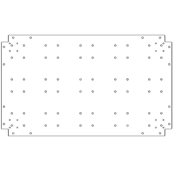 Verzinkt staal bodemplaat 60x100 cm