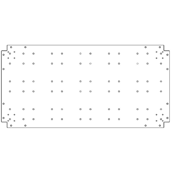 Verzinkt staal bodemplaat 60x120 cm