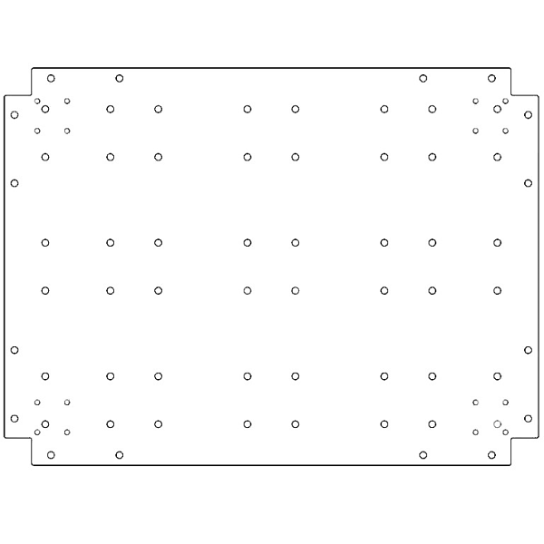 Verzinkt staal bodemplaat 60x80 cm