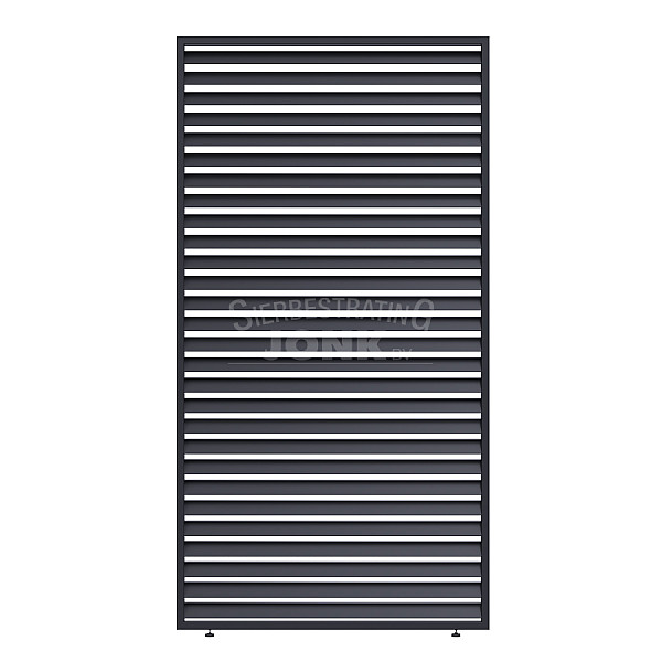 Shuttershade Louvre Shutter Paneel - 113 cm Charcoal RAL 7015