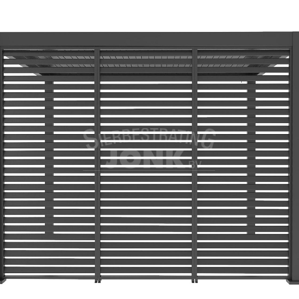 Shuttershade Louvre Shutter Paneel - 93cm Charcoal RAL 7015