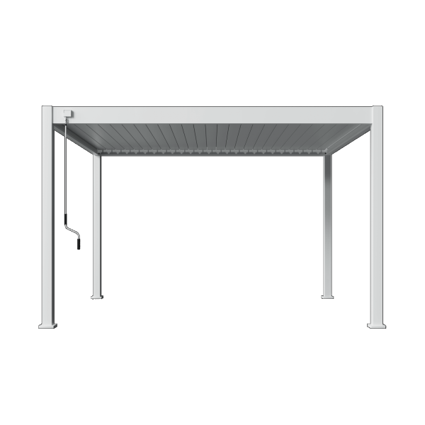 Shuttershade Aluminium Pergola 360x400x255cm White RAL 9016 Vrijstaand