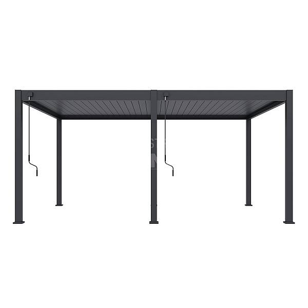 Shuttershade Aluminium Pergola 360x530x255cm Charcoal RAL 7015 Vrijstaand