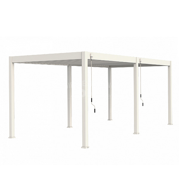 Shuttershade Aluminium Pergola 360x530x255cm White RAL 9016 Vrijstaand