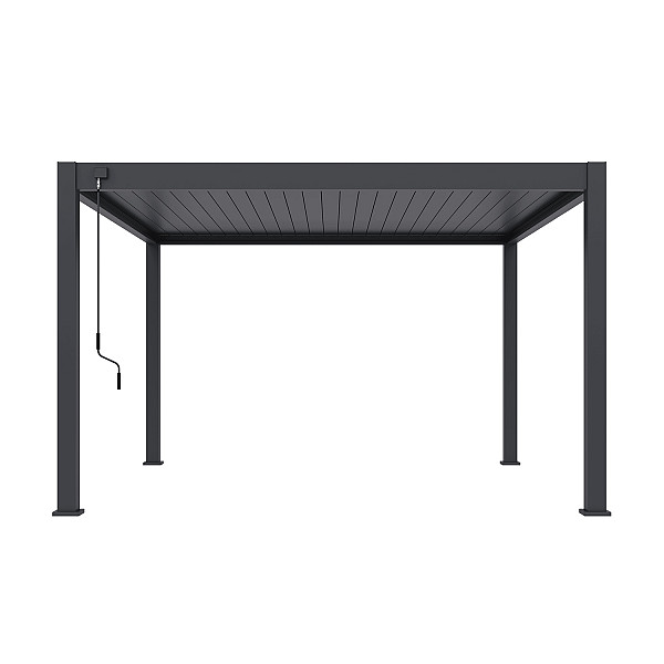 Shuttershade Aluminium Pergola Prime 400x400x255cm Charcoal RAL 7015 Vrijstaand