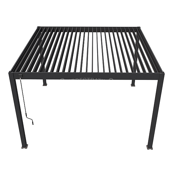 Shuttershade Aluminium Pergola Prime 400x400x255cm Charcoal RAL 7015 Vrijstaand