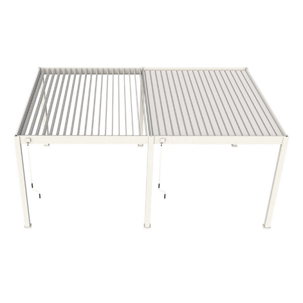 Shuttershade Aluminium Pergola Prime 400x600x255cm White RAL 9016 Vrijstaand