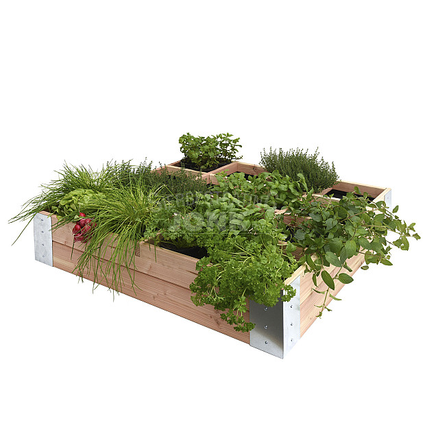 Douglas minigarden vierkante meter 20 x 100 x 100 cm., onbehandeld