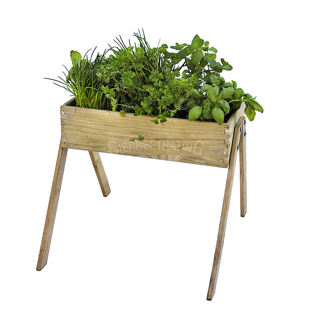 Grenen minigarden junior, 45 x 53 x 60 cm., groen geïmpregneerd