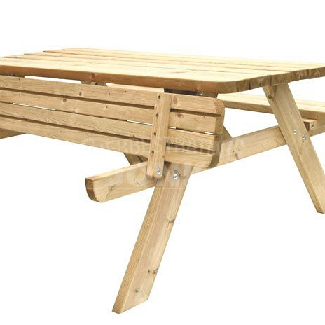 Picknicktafel Easy, 6-persoons, bladmaat 180 x 70 cm., opklapbaar