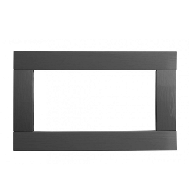 Vuren vast raam met helder glas, 71,2 x 43,8 cm., antraciet gespoten