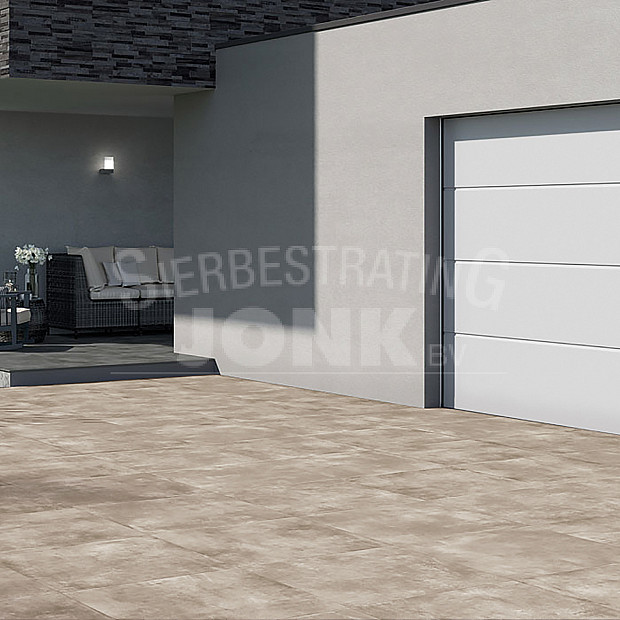 Outlet DUMP Partij: Actietegel Keramiek op Beton 60x60x4 cm Mystique Taupe