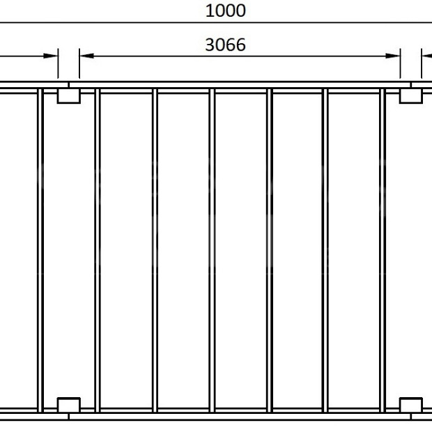 JWOODS Buitenverblijf XL Modern 1000x314 cm