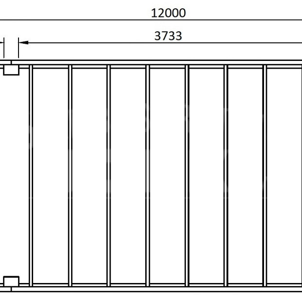 JWOODS Buitenverblijf XL Modern 1200x354 cm