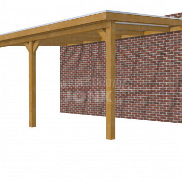 Veranda Classic 600, 612 x 410 cm., douglas, dakplaten helder, groen geïmpregneerd