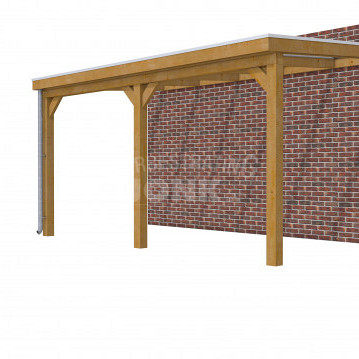 Veranda Classic 500, 512 x 310 cm., douglas, dakplaten helder, groen geïmpregneerd