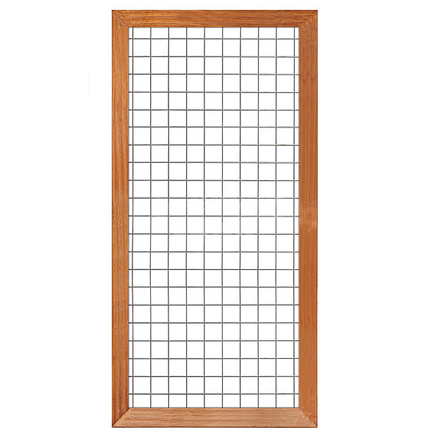 Gaaselement 90x180 cm met kader 4,4x6,8 cm onbehandeld hardhout