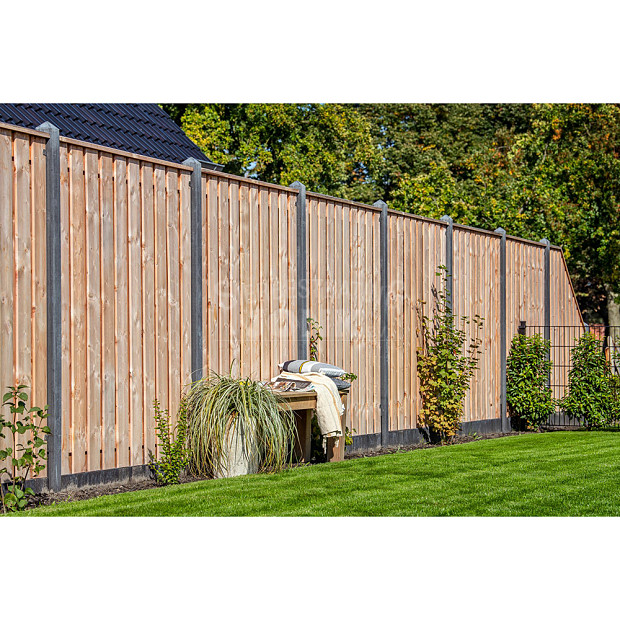 Tuinscherm Casablanca geschaafd geïmpregneerd Red Class hout 21-planks 180x180 cm