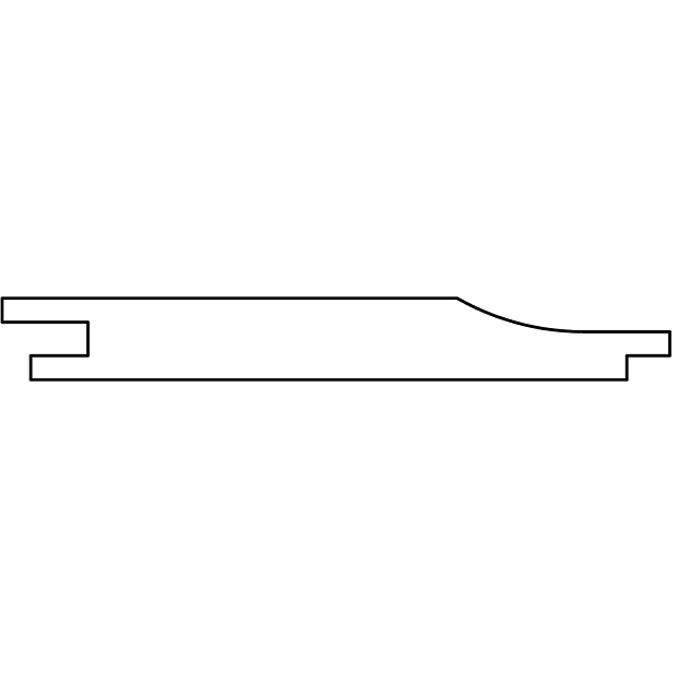 Grenen overhangend rabat 1,6x14x300 cm