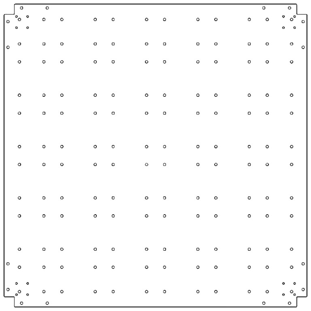 Verzinkt staal bodemplaat 120x120 cm