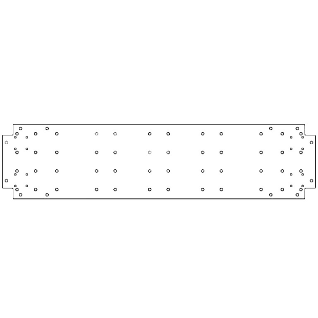 Verzinkt staal bodemplaat 30x120 cm