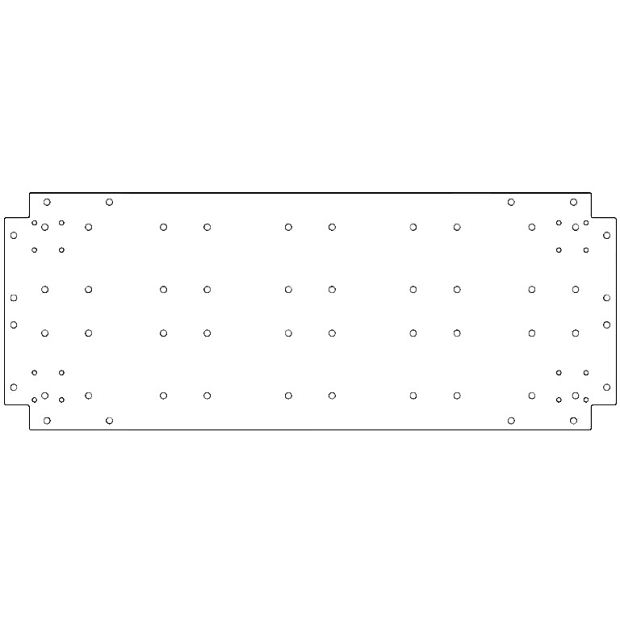 Verzinkt staal bodemplaat 40x100 cm