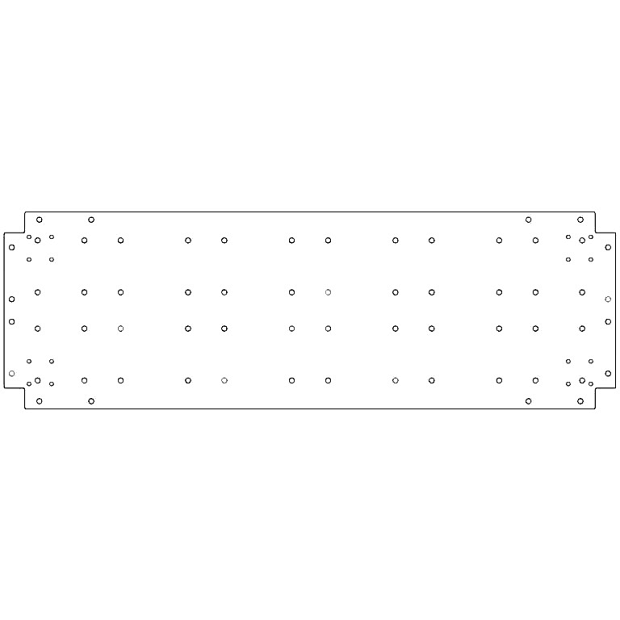 Verzinkt staal bodemplaat 40x120 cm