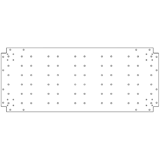 Verzinkt staal bodemplaat 50x120 cm