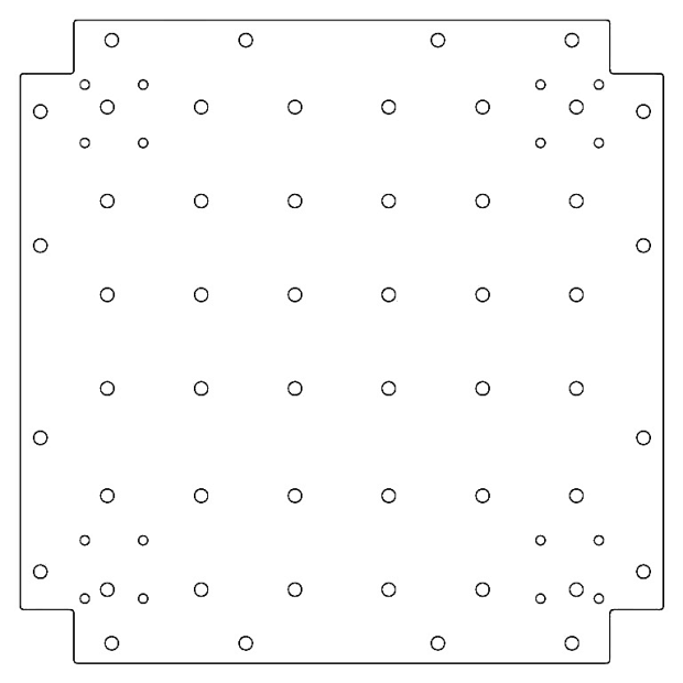 Verzinkt staal bodemplaat 50x50 cm