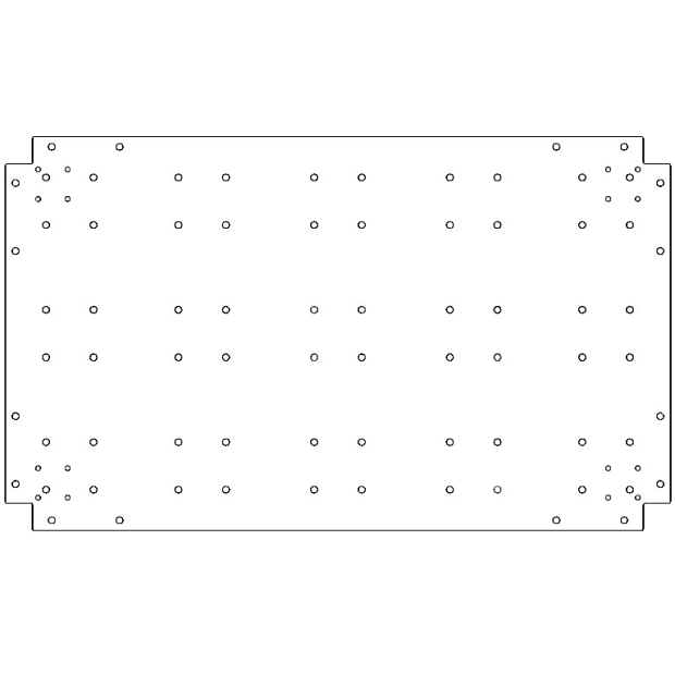 Verzinkt staal bodemplaat 60x100 cm