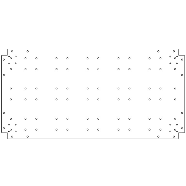 Verzinkt staal bodemplaat 60x120 cm