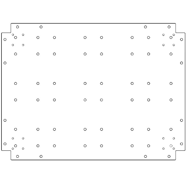 Verzinkt staal bodemplaat 60x80 cm