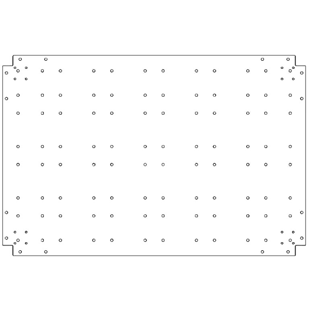 Verzinkt staal bodemplaat 80x120 cm