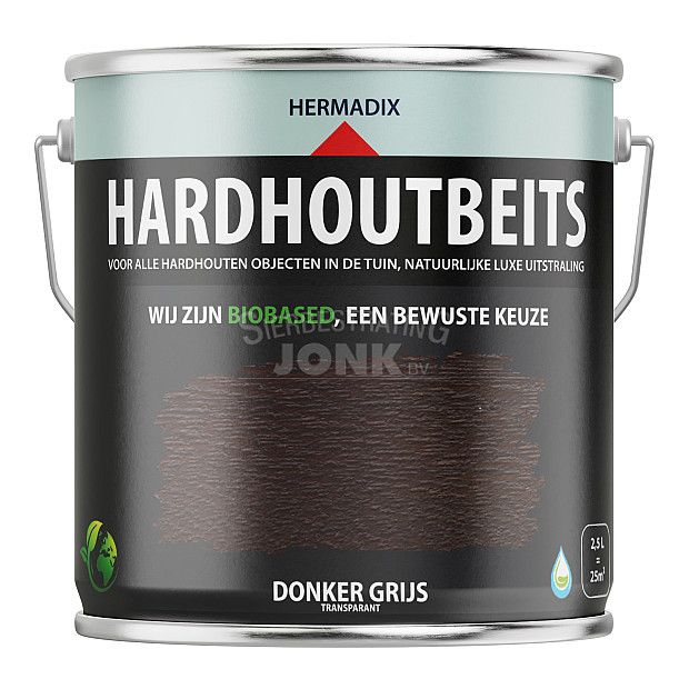 Hardhoutbeits Donker Grijs - 2500 ml