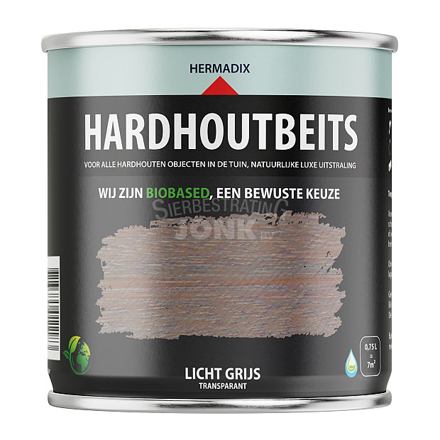 Hardhoutbeits Licht Grijs - 750 ml