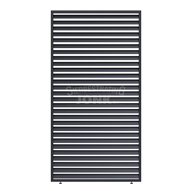 Shuttershade Louvre Shutter Paneel - 113 cm Charcoal RAL 7015