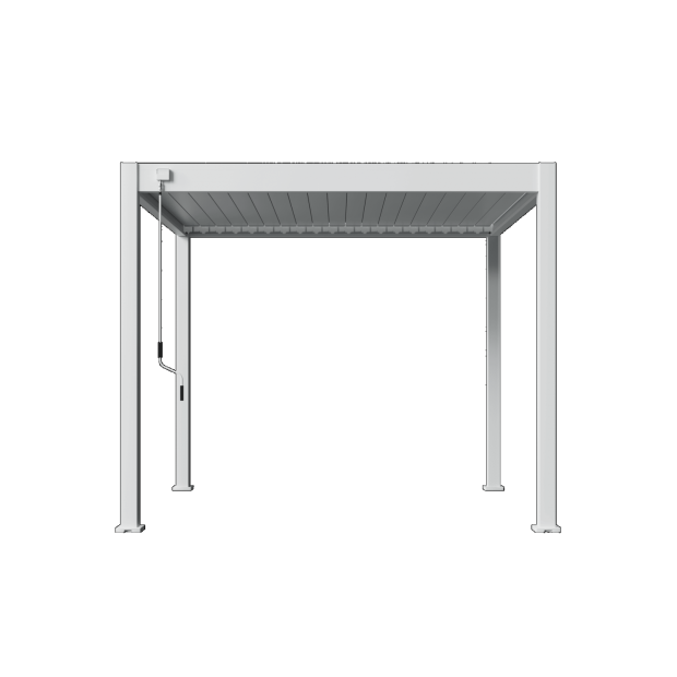 Shuttershade Aluminium Pergola 300x300x255cm White RAL 9016 Vrijstaand