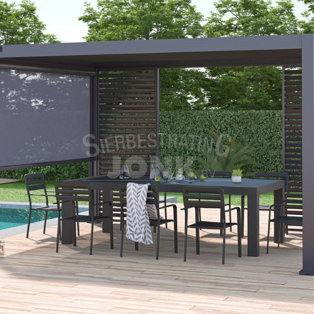 Shuttershade Aluminium Pergola 300x400x255cm Charcoal RAL 7015 Vrijstaand