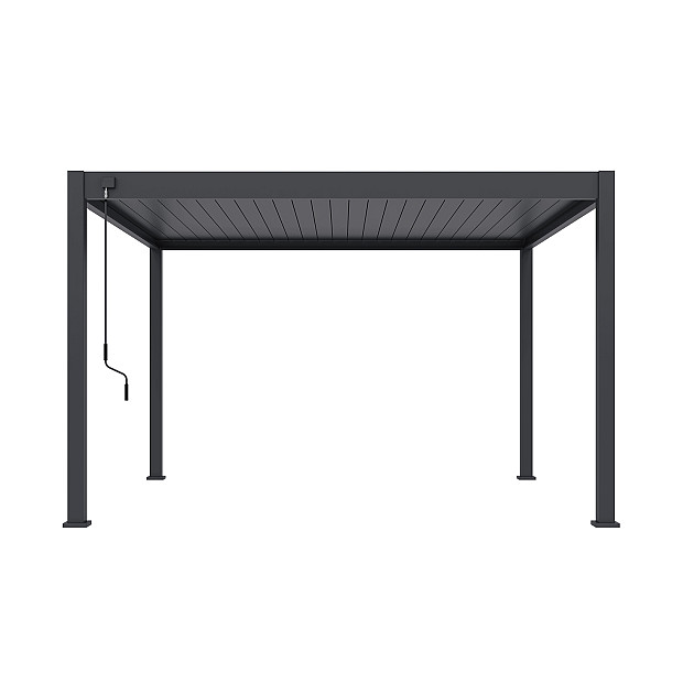 Shuttershade Aluminium Pergola 360x400x255cm Charcoal RAL 7015 Vrijstaand