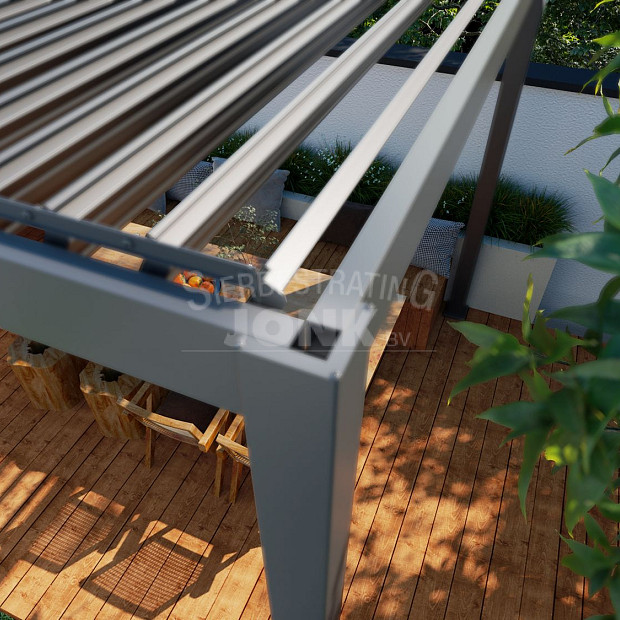 Shuttershade Aluminium Pergola 360x400x255cm Charcoal RAL 7015 Vrijstaand