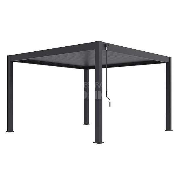 Shuttershade Aluminium Pergola Prime 400x400x255cm Charcoal RAL 7015 Vrijstaand