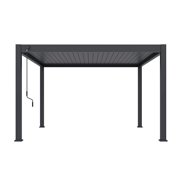 Shuttershade Aluminium Pergola Prime 400x400x255cm Charcoal RAL 7015 Vrijstaand