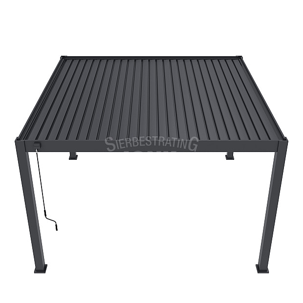 Shuttershade Aluminium Pergola Prime 400x400x255cm Charcoal RAL 7015 Vrijstaand