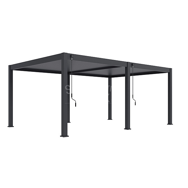 Shuttershade Aluminium Pergola Prime 400x600x255cm Charcoal RAL 7015 Vrijstaand